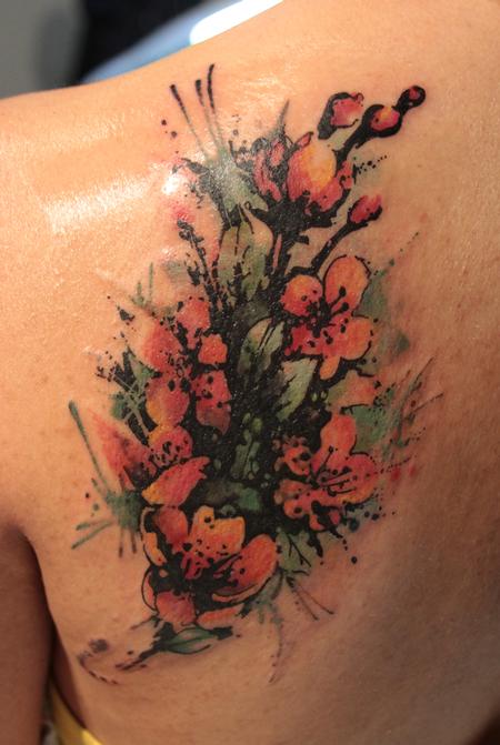 Tattoos - Blossom Tattoo Cover Up - 64957